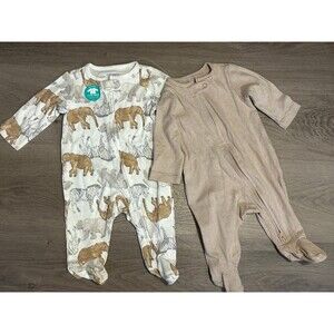 Carters Child of mine 2 pc unisex sleep n play 2pack NWOT size 0-3 months